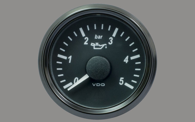 SingleViu Engine Oil Pressure Gauge 5Bar